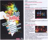 Fête du 14 juillet à Apt